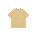 Cotton T-Shirt--Khaki with White Logo