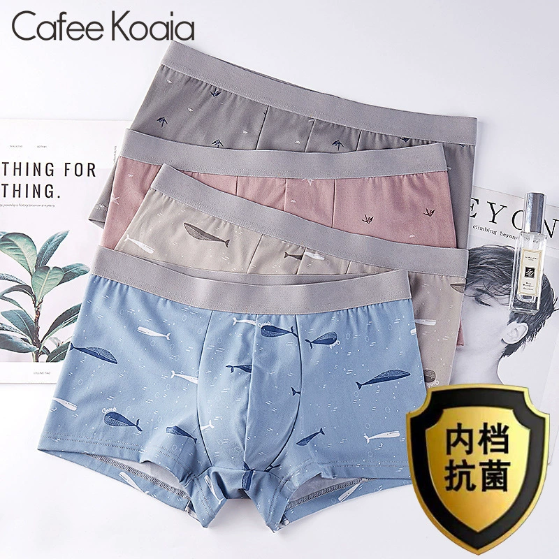 Аутентичные CALEJNKAVJN мужское нижнее белье мужские боксеры антибактериальные боксеры шорты с принтом мужские брюки