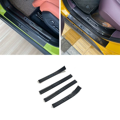 welcome pedal trunk rear guard – Dekorativ pedal başlıqları - 26-models-dedicated-4-pieces-for-outer-sill-abs-carbon-fiber-texture-suitable-for-2023-dark-blue-s07