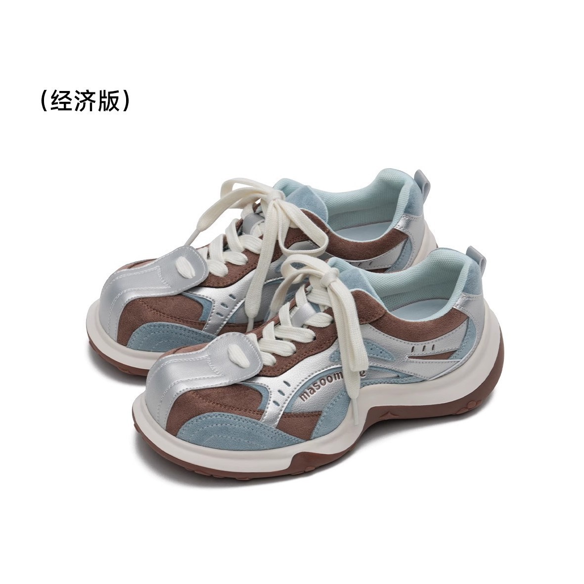 Masovism 2025 nuevo nicho popular diseño de moda zapatos de garra de primavera zapatos deportivos de suela gruesa zapatos casuales de cabeza grande