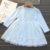 Spring small princess costume, autumn dress with sleeves, skirt, long sleeve