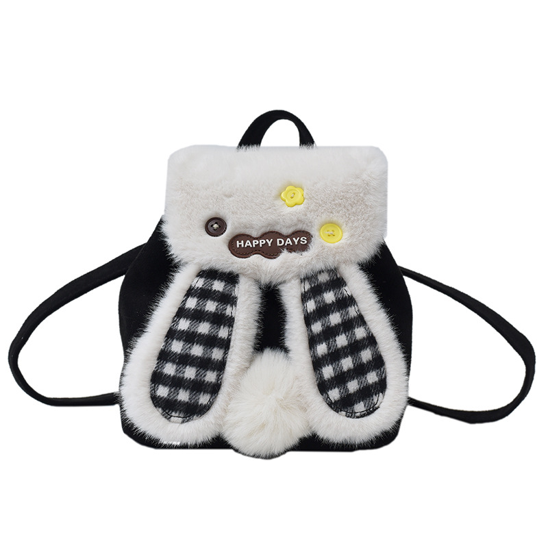 Cartoon Little Bunny Girl Mochila Peludo Mochila 2026 nueva mochila de peludo