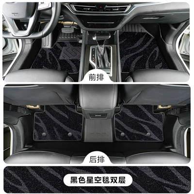 PLUS floor mats, 2012-2024 | Modelə uyğun ayaqaltı - changan-cs3512-18-models-tpe-floor-mat-upgrade-package-with-threshold-guards-tpe-floor-mat-black-starry-sky-carpet
