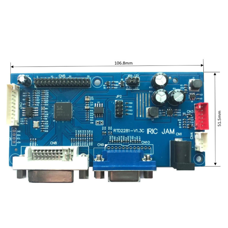 12.1寸LCD电容触摸屏京东方工业医疗液晶显示屏驱动板