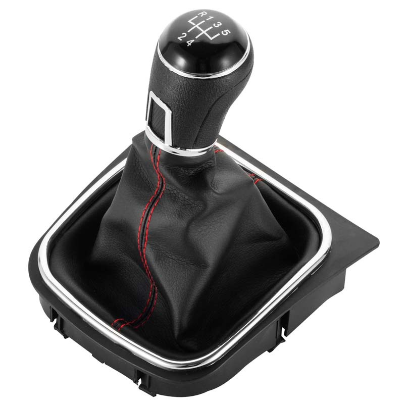 Funda Protectora para Palanca de Cambios con Línea Roja, Accesorios para el Interior del Automóvil, Compatible con Volkswagen Jetta Golf image 3
