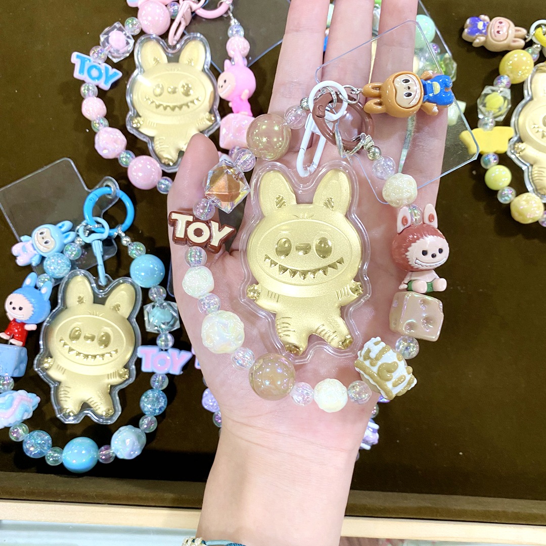 라부부 1 (흰색과 갈색 구슬 체인