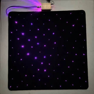 光纤地毯星空地毯发光地毯黑色地毯迎宾发光毯