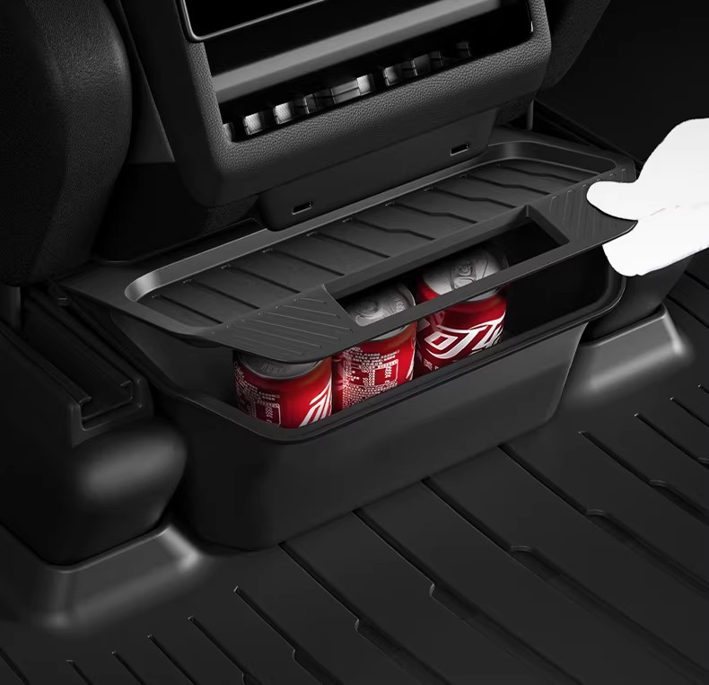 Suitable for the Updated Version of Tesla Model Y Armrest Box, Central Control Rear Storage Box, Storage Box, Car-Mounted Trash Can Wholesale