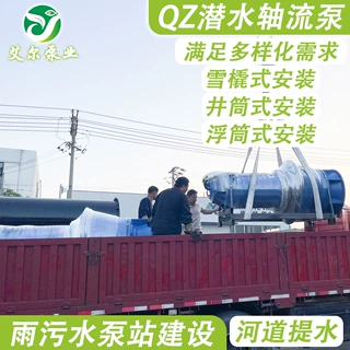 大功率防汛潜水排污轴流泵水利工程农田灌溉水利输水潜水混流泵厂