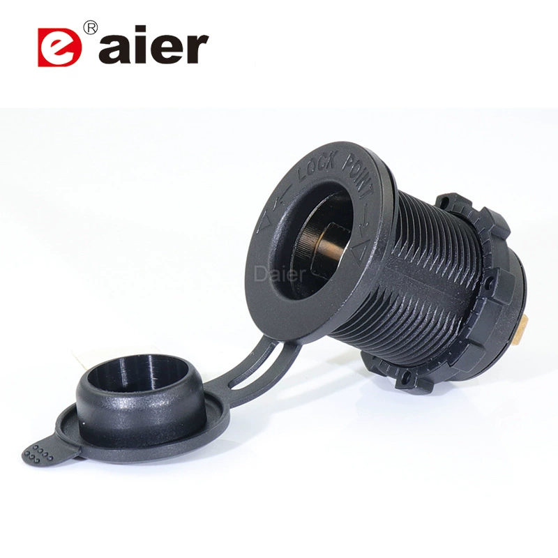 DS1011L прикуриватель женское сиденье автомобильный прикуриватель огнестойкий материал с красным синим зеленым светодиодом 12 В