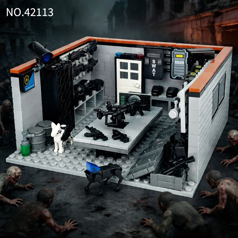 25 Military Building Block Base Scene Command Prison Model Small Particle Assembly Toys Meigao Cross-Border Wholesale 25 Military Building Block Base Scene Command Prison Model Small Particle Assembly Toys Meigao Cross-Border Wholesale