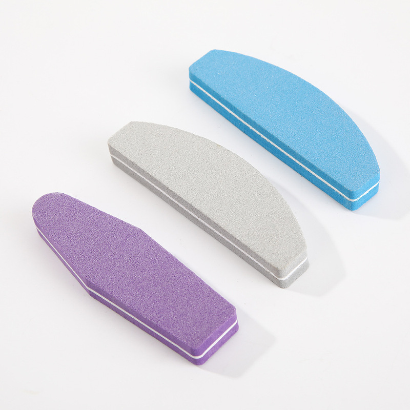Factory-customized half-moon-shaped sponge nail files, double-sided nail polishing strips, diamond-shaped EVA nail care and sanding strips Factory-customized half-moon-shaped sponge nail files, double-sided nail polishing strips, diamond-shaped EVA nail care and sanding strips