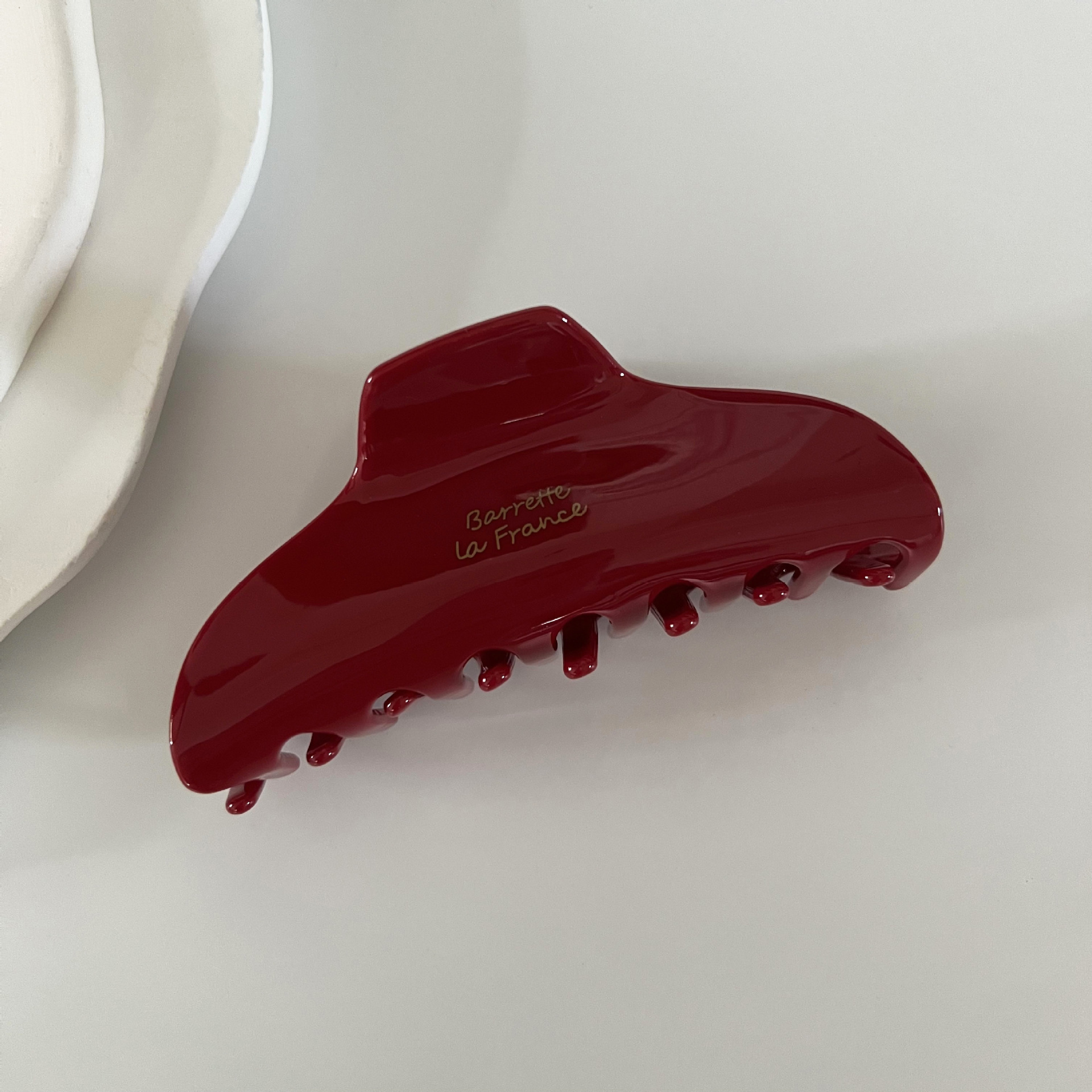 Alto sentido hacia atrás cabeza pelo Chuck pinza de pelo clip de tiburón accesorios para el cabello Pinza de pelo roja serie acetato grande horquilla femenina