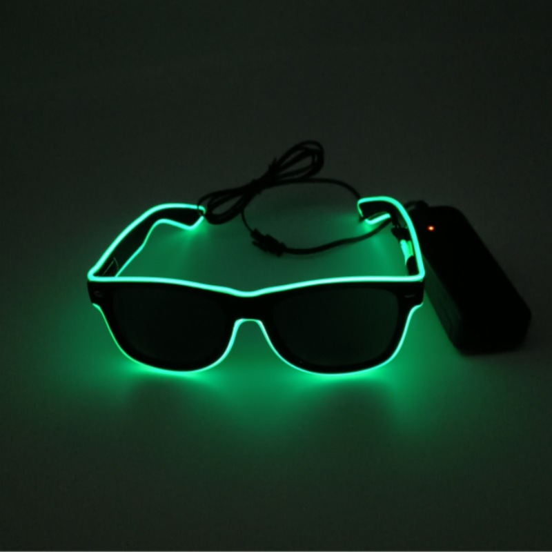 Fábrica directa fiesta gafas luminosas bar espectáculo gafas luminosas props cool led rescate fluorescente