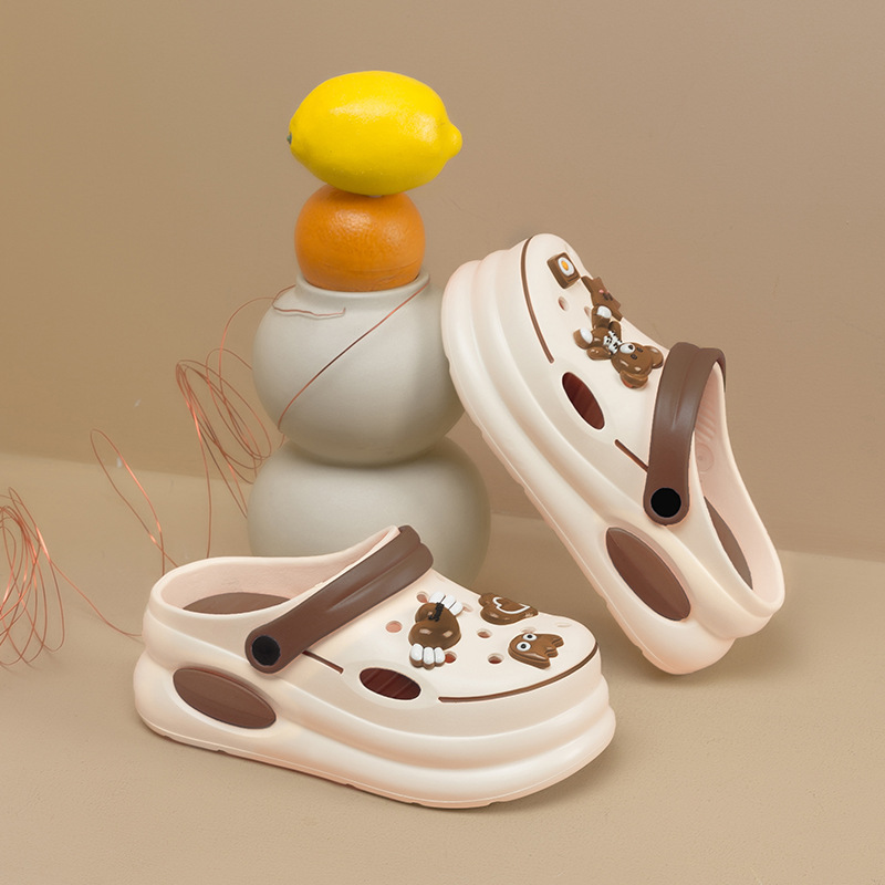 Fashion DIYWomen's Croc Shoes Thick Sole Eva Beach Outerwear Garden Shoes Sandals Slippers T