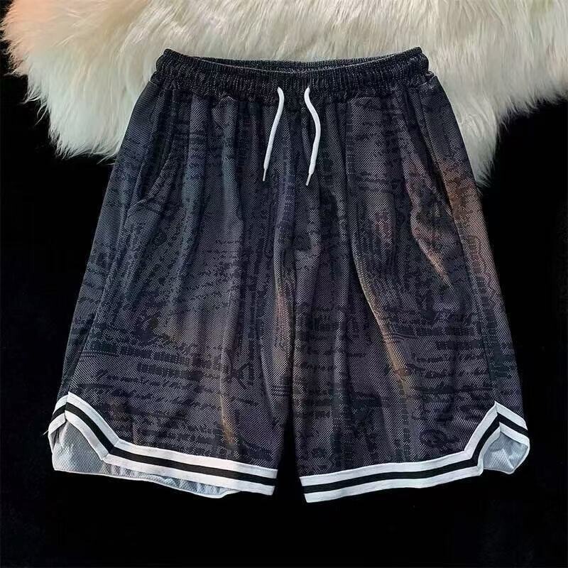 Summer Youth Trendy Versatile Basketball Shorts Ins American High Street Loose Casual Sports Shorts Wholesale Summer Youth Trendy Versatile Basketball Shorts Ins American High Street Loose Casual Sports Shorts Wholesale