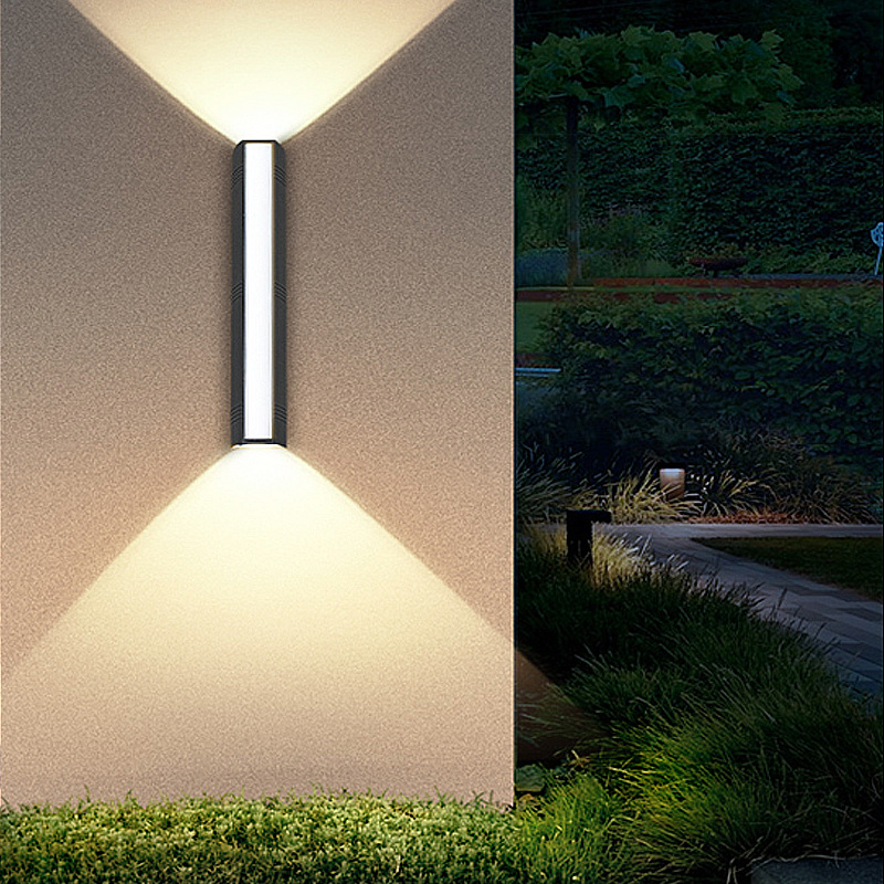 Led Wall Lamp Outdoor Waterproof Double Head Light Villa Simple Corridor Aisle Decorative Wall Lamp Outdoor Courtyard Lamp Aluminum