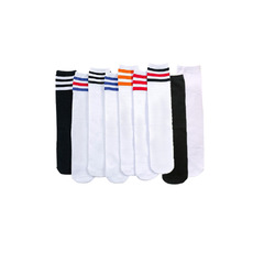 Children's Long Stockings, White Breathable Summer Thinner Football Mid-Calf Socks for Girls and Boys, Knee-High Socks for Spring and Autumn