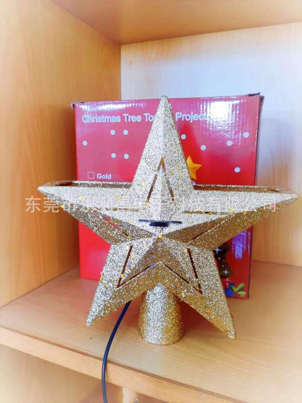 クリスマスツリーLEDツリートップ装飾ライトクリスマスツリーライト回転雪花五芒星クリスマスツリー投影ライト|undefined