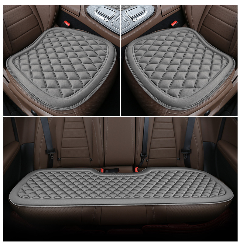 Car seat cushion front and rear row four seasons universal cool feeling non-slip breathable car seat interior car seat cushion three-piece set