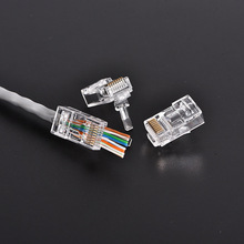 Cat5e Cat6 UTP connector EZ pass throu rj45 8P8Ccat6eEZ PLUG