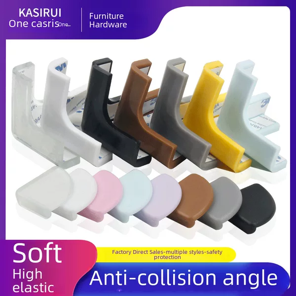 Silicone soft children's anti-collision corner protector glass table corner sleeve thickened anti-collision protective sleeve T-shaped right-angle anti-collision corner