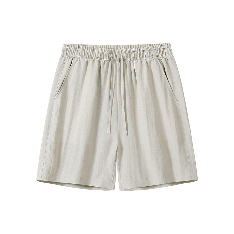 2026 Men's Casual Shorts Summer Outdoor Sports Solid Color Fashion Commuting Straight-Leg Linen Shorts Summer 2026 Men's Casual Shorts Summer Outdoor Sports Solid Color Fashion Commuting Straight-Leg Linen Shorts Summer