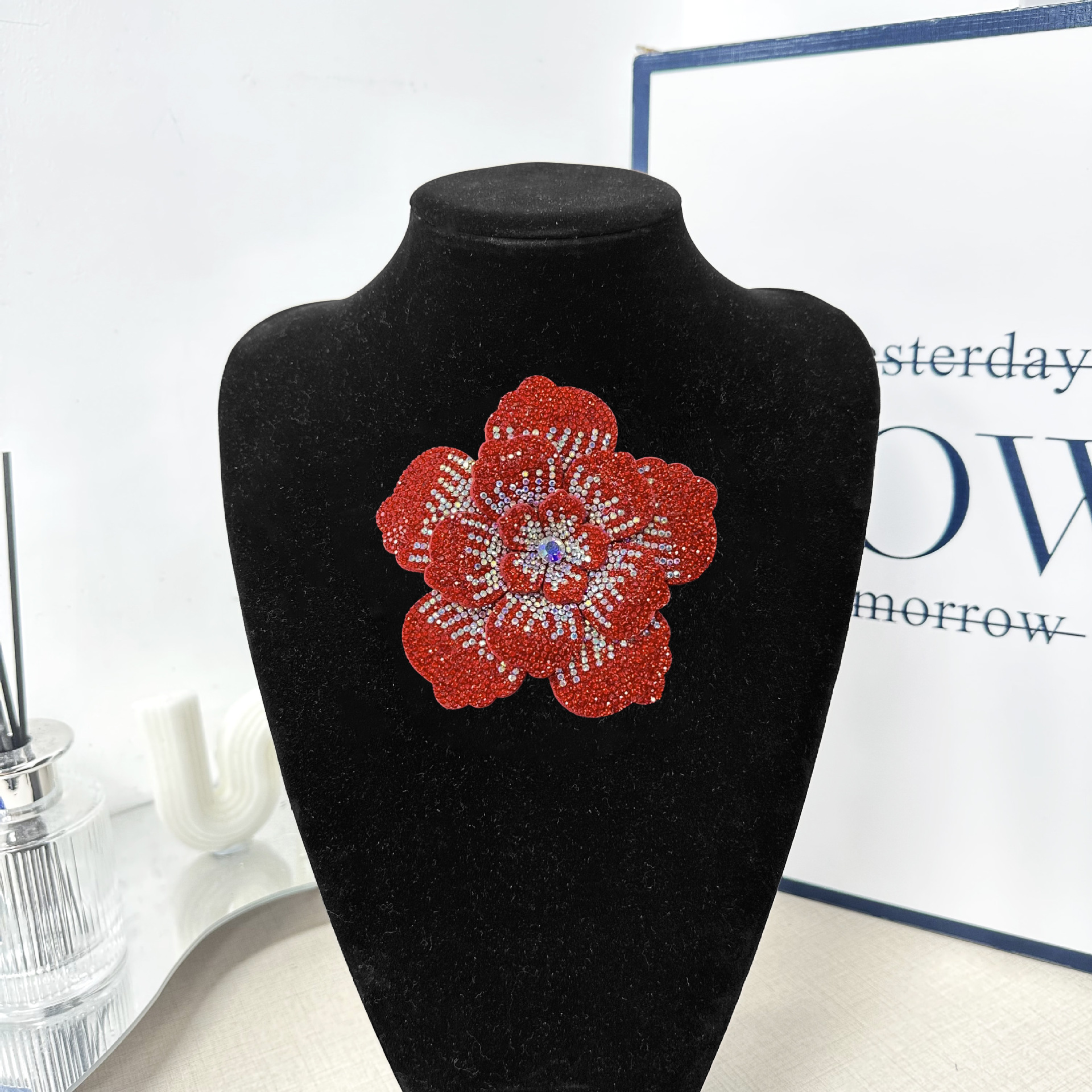 Flores tridimensionales de alta calidad diamante pectoral DIY materiales de decoración hecha a mano accesorios de sequilla ropa gorras accesorios de zapatos