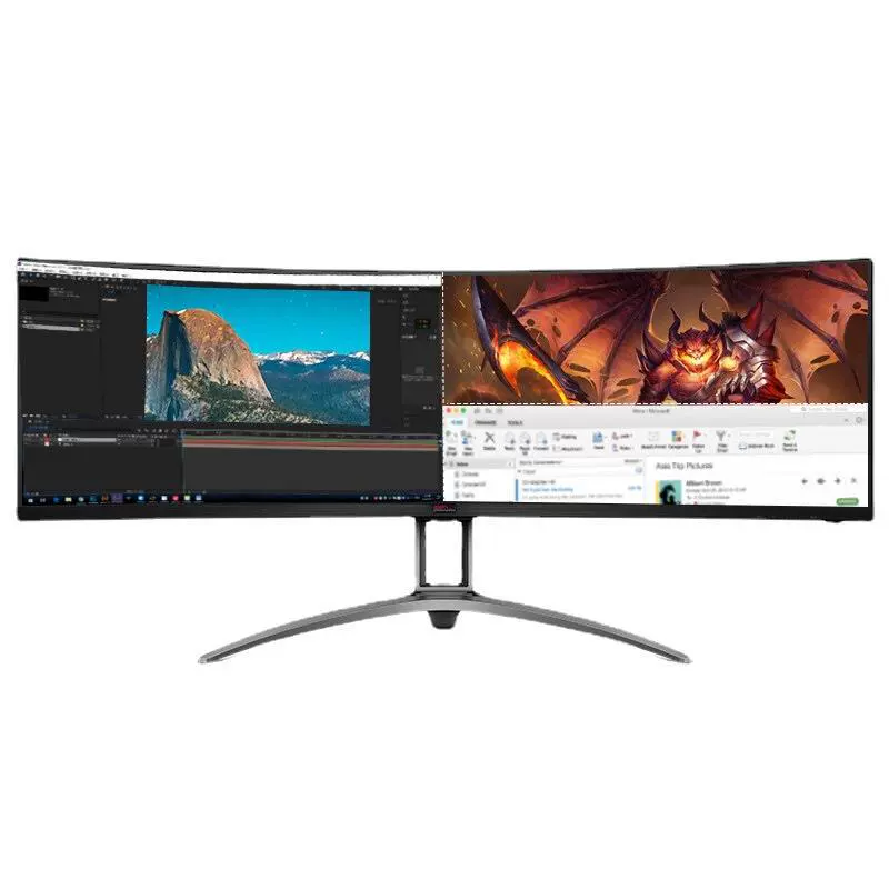 Монитор AOC Agon 49" DQHD 165 Гц HDR400, интерфейс Type-C 65 Вт, встроенные динамики