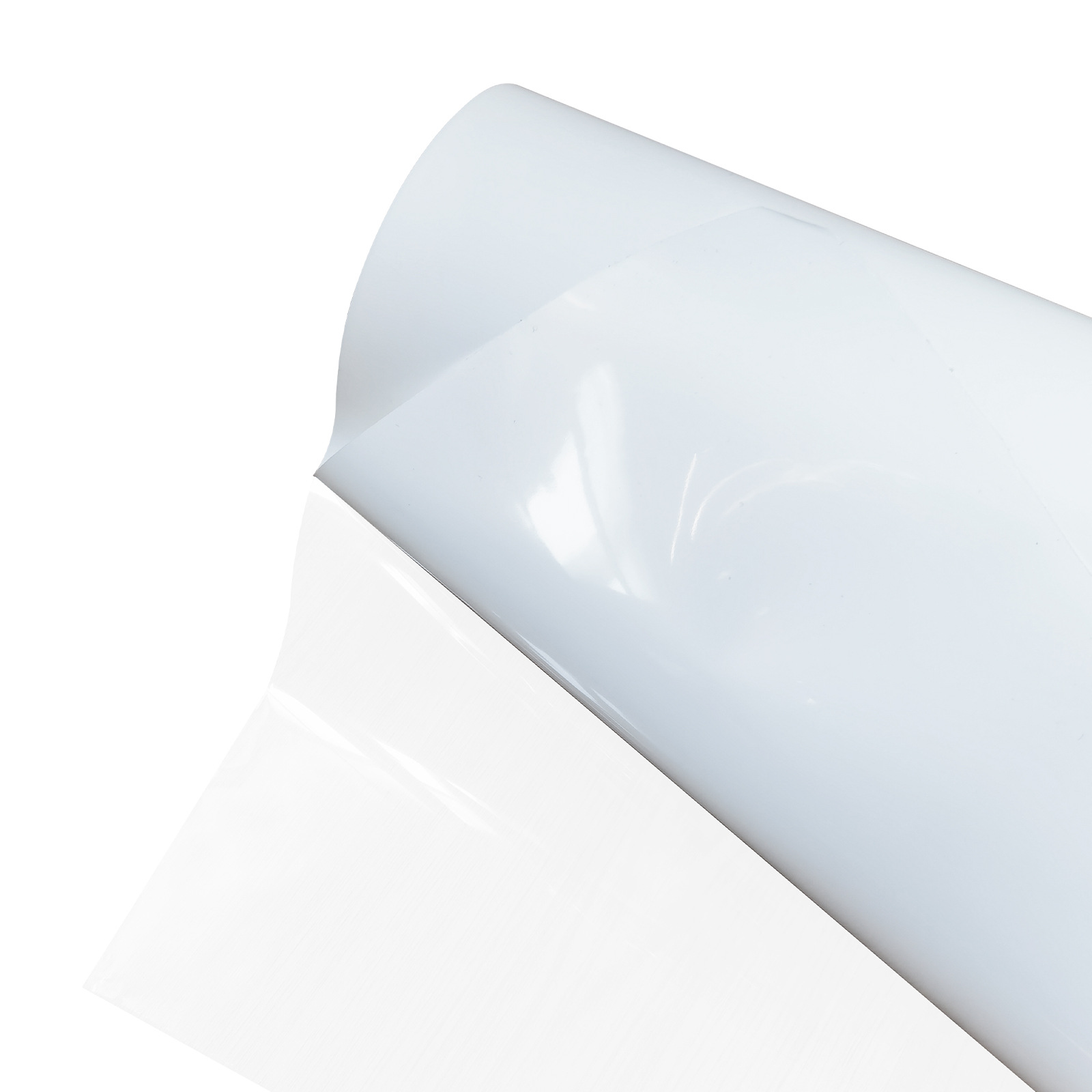 75番透明底哑白PP合成纸杯贴咖啡奶茶瓶logo高速贴标可移除