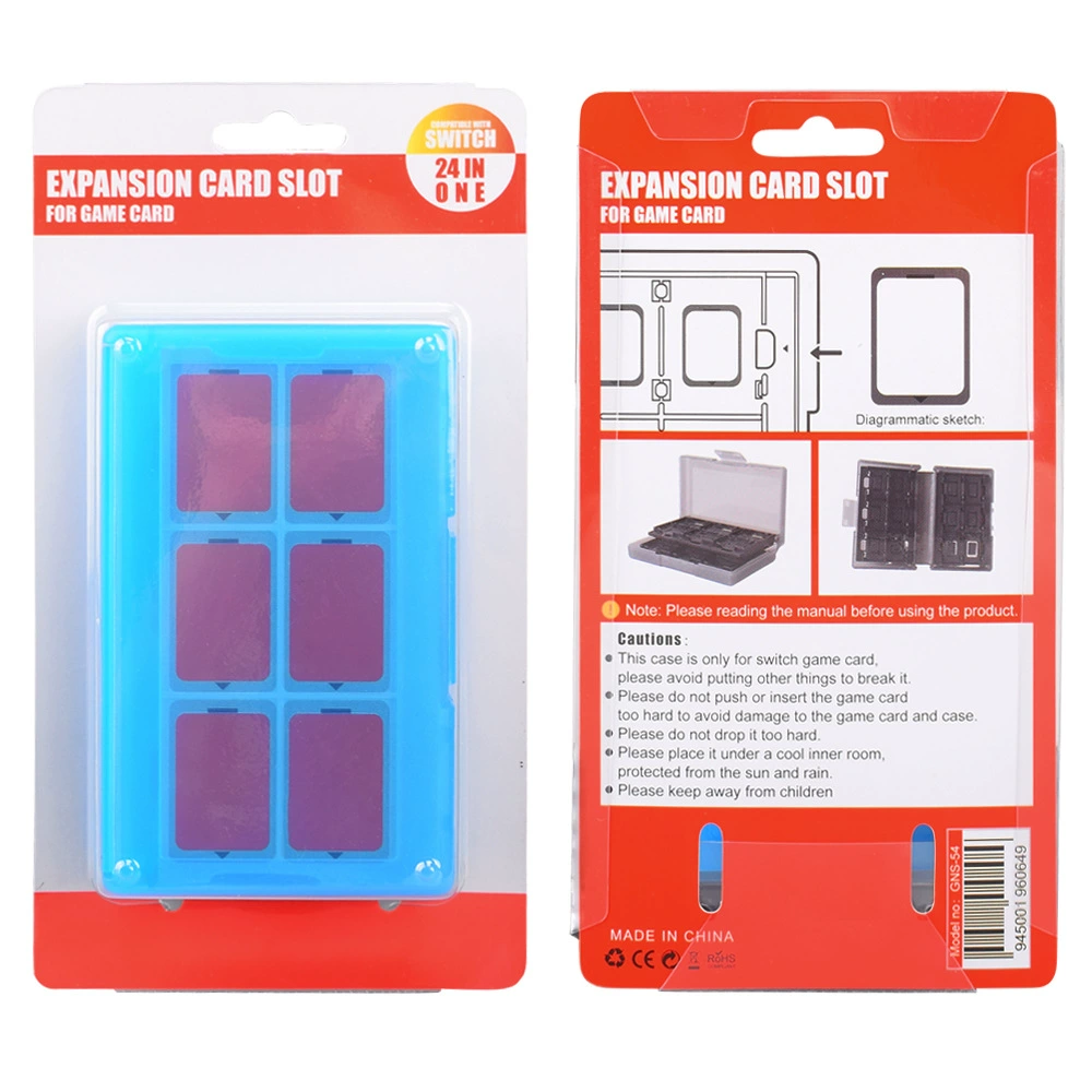 Фабричная коробка для карт Nintendo Switch, 24-in-1 игровая карта, хранение аксессуаров и коробок