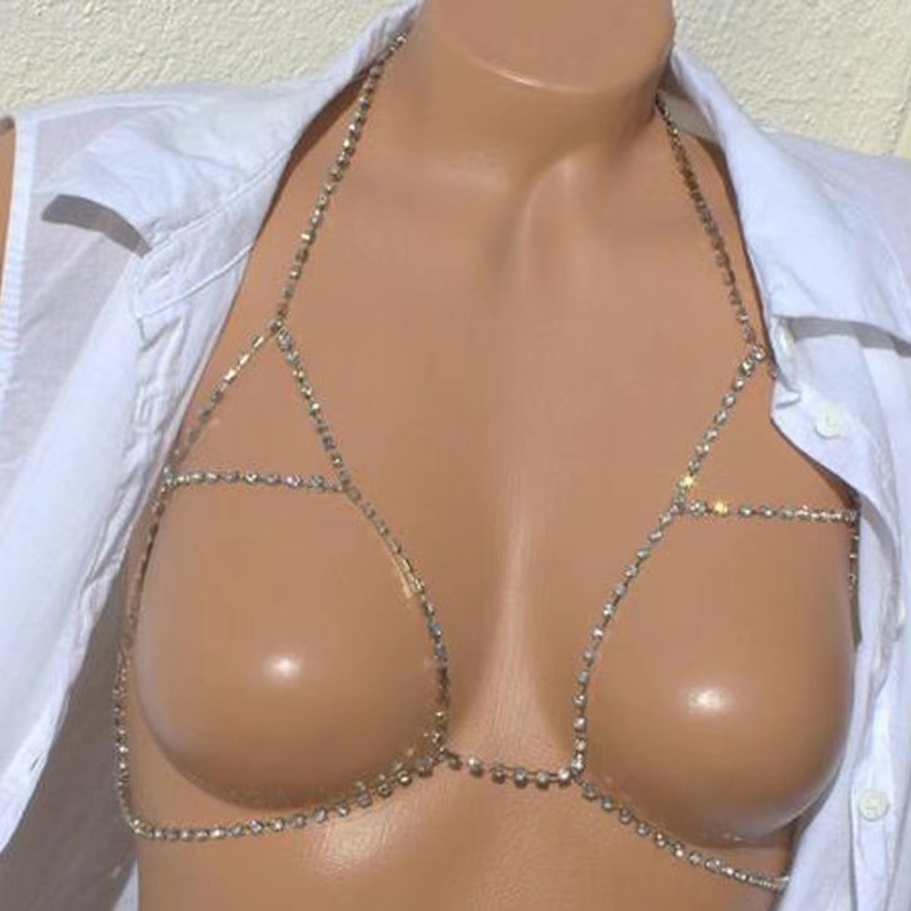 Collar De Cadena De Garra De Cuerpo Gótico De Cadena De Cuerpo De Sujetador De Bikini Simple Sexy De Moda display picture 3