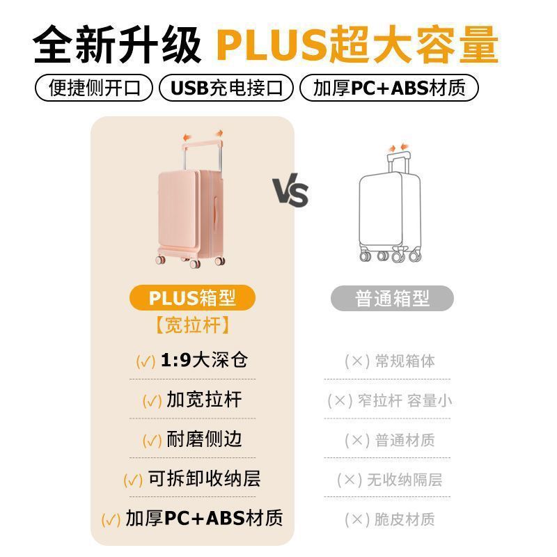 容量深仓女2025新款侧开宽拉杆旅行李箱登机28寸密码皮箱男士绢花|undefined