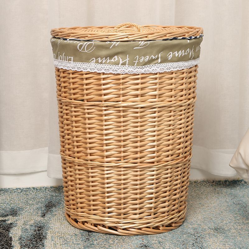 Cesta de almacenamiento de ropa sucia tejida de caña Cesta de ropa sucia Cesta de almacenamiento de ropa sucia