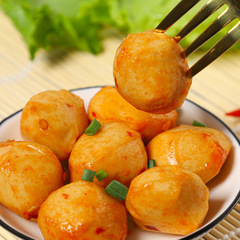 Super Flavor Grilled Fish Balls 90g Japanese Spicy/BBQ/Curry Flavored Octopus Tofu Snacks Seafood Snacks