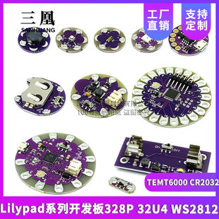 LilyPad series development board 328p 32U4 WS2812 Buzzer Temt6000 CR2032