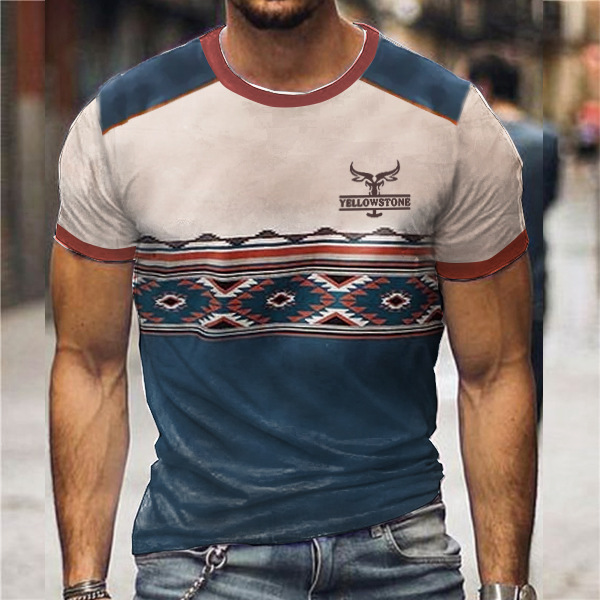 2024 nueva moda callejera impresión 3D camiseta transfronteriza verano casual suelta deportiva impresión 3D manga corta