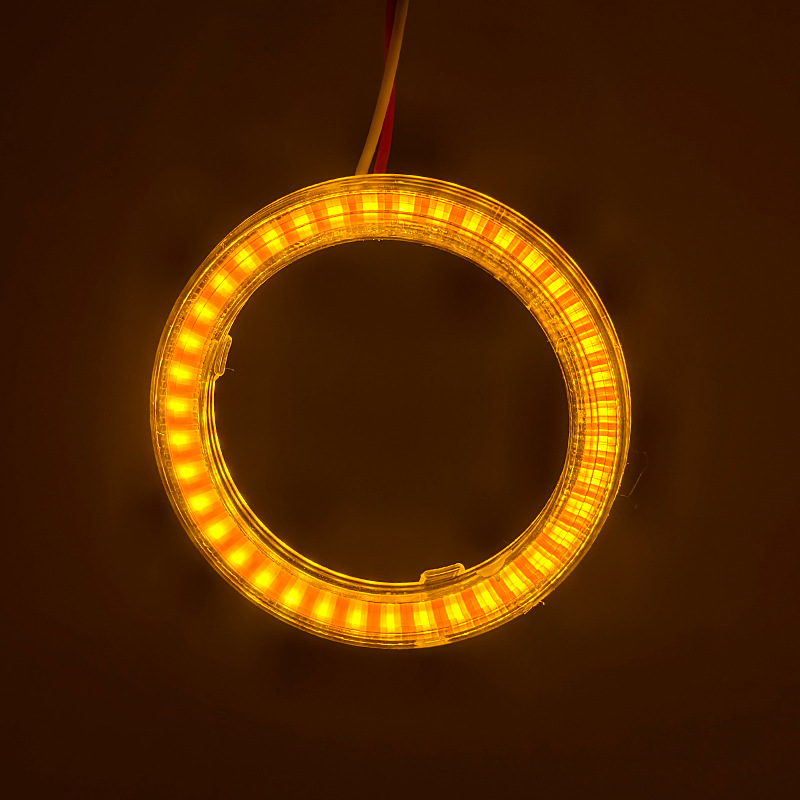 COB Angel Eye Halo Car LED Headlight Decorative Devil Eye DRL Fog Light