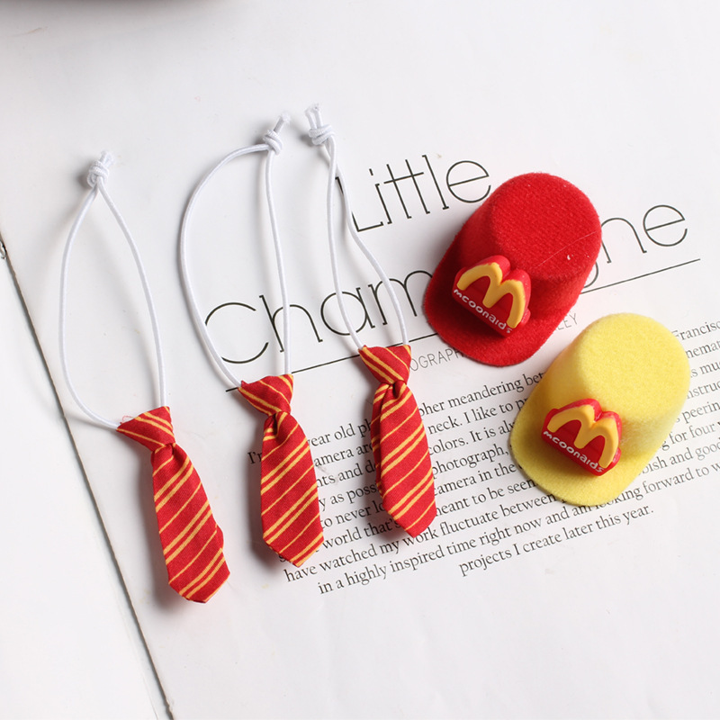 Housedoll accesorios muñeca corbata McDonald sombrero McDonald Highland corbata mini diy