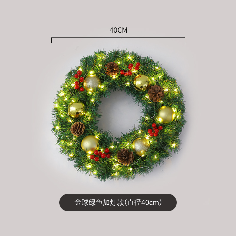 Amazon popular guirnalda de Navidad ratán 40/50/60cm decoración de Navidad Garland decoración escena diseño