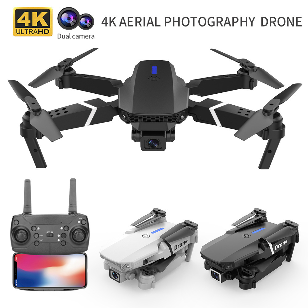 Transfronterizo E88 / E99D UAV de control de pantalla plegable de doble flujo de fotocamera aérea modelo aéreo de avión de control remoto quadcopter