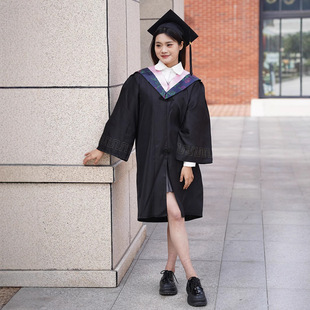 现货学位学士服毕业礼服大学生男女学院风工科本科文科套装礼服-阿里巴巴