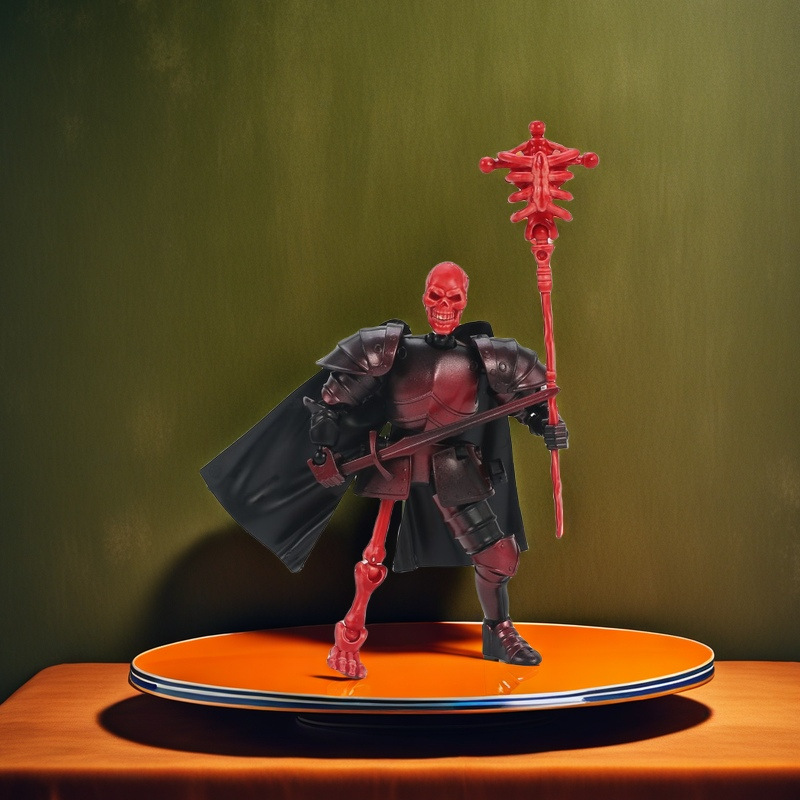 Muñecas de guerreros medievales multiarticulados transfronterizos, muñecas de armadura de doble forma de séptima generación al por mayor