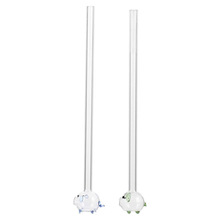 创意艺术小猪头异形玻璃吸管高硼硅透明玻璃吸管玻璃厂家批发