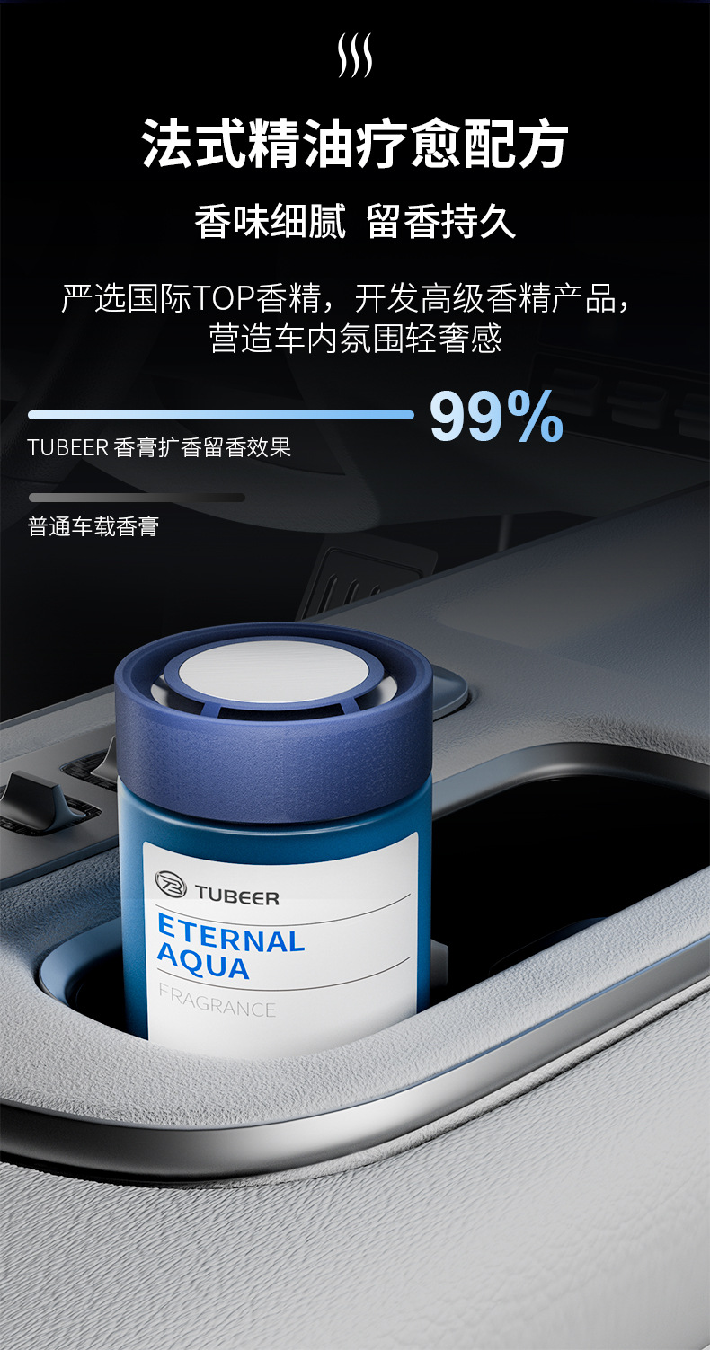 High-End Car Aromatherapy 2024 New Long-Lasting Fragrance Purifies Air and Removes Odor Car Fragrance Solid Balm