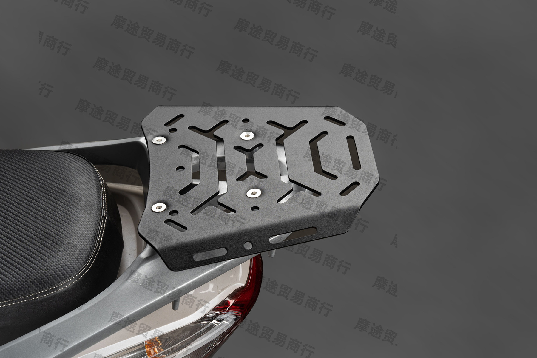 Suitable for Honda Lead125 Rear Shelf Wh125T-11 Tail Box Rack Tail Plate Carbon Steel Thickeneded Special Tail Box Bracket