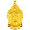 Vietnam Sand Golden Buddha's Top Small Pendant Bronze Gold Global Rulai Buddha first like a pendant men and women black rope necklace