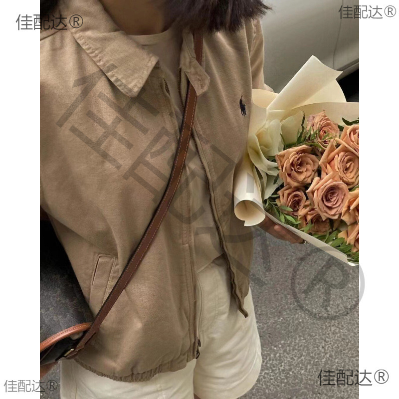 2024 Early Autumn New RL Ralph Lauren American Style Retro POLO Lap Pony Label Veteran Cadre Jacket Outer X20