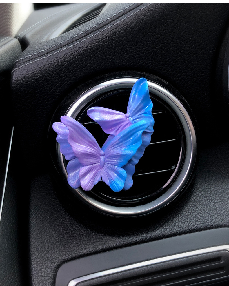 Butterfly Car Aromatherapy Air Outlet Decoration Car Perfume High-grade Fragrance Expansion Stone Car Accessories Ornaments Gift for Women