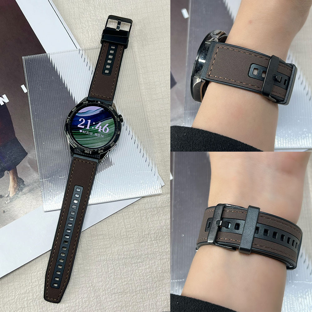 For Xiaomi Watch S4 Strap watchs4sport Crazy Horse Frosted Leather S3 Woven Sports S2 Men's Watch Strap